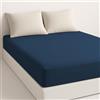 Etrexonline Lenzuolo con Angoli Microfibra per Letto 160x190/200cm Con Altezza da 28cm, Lenzuolo Matrimoniale con Angoli Ultra Morbido Traspirante - Blu scuro