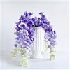 KASESSS Glicine Fiori Finti, Fiori Finti per Decorazioni, Piante Finte per Decorazioni da Vaso, Tre rami Fioris Artificiali, Glicine Pendente, Realisticamente Morbido per Matrimonio, Festa, Soggiorno