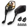 Heart Horse Specchietto Retrovisore Moto Universale con E-Mark Omologati | Regolabili a 360° Specchietti Laterali Moto con 7/8 22 mm Staffa Bulloni 8 e 10 MM Accessori per Moto Scooter Quad ATV