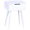 Kesper | Comodino, materiale: fibra certificata FSC, dimensioni: 40 x 30 x 59 cm, colore: bianco | 15970