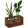 Furinno Tioman Fioriera, in Legno, 30.23 x 30.48 x 62.99 cm, Naturale