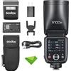 EACHSHOT Godox V100 V100C V100-C 100Ws TTL Flash per fotocamere Canon EOS, 400 flash a piena potenza, tempo di riciclo di 1,7s, wireless 2,4G con flash esterno, flash touchscreen (Godox V100C)