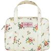 Cath Kidston Borsa a mano in tela cerata, motivo: posy, colore: bianco antico