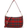 Ro Rox Borsa a tracolla Sheena Tartan rosso Punk Grunge Borsa degli anni '90