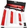 Airless SJG Set di lame per scrematura per cartongesso con custodia per il trasporto, include lame da 40,6 cm, 61 cm e 80 cm, lama semicircolare, manico di prolunga (94 cm-170 cm) e supporto