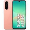 Samsung Galaxy A26 5G, smartphone Android, 128 GB di memoria, 6 GB di RAM, rosa pesca, fotocamera da 50 MP, display grande, lunga durata della batteria 1 anno/versione locale