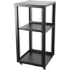 ECUTEE Server Rack a Telaio Aperto 20U, 19pollici Server di Rete Rack a 4 Montanti a Telaio Aperto, Armadio di Rete con Ruote per Apparecchiature Informatiche/AV/Dati