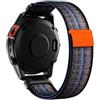ANBEST Cinturino per Garmin Fenix 7 Pro/Fenix 6 Pro/EPIX, Cinturino in Nylon a Strappo da 22 mm con Passante per Fenix 5/EPIX Pro 47 mm/Forerunner 955/945/935/965/745 (Game Royal/Arancione)