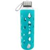 Gedalabels GEDA LABELS Silicone Turchese, Borraccia in Vetro Unisex Adulto, 500 ml