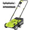 DEWINNER Scarificatore arieggiatore elettrico 2in1 per prato -1500 Watt - larghezza di lavoro 32 cm - sacco di raccolta da 30L, 4 Livelli di Profondità di Lavoro Regolabile da -12 biz + 4 mm