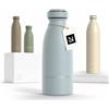 LARS NYSØM Borraccia Termica 350ml in Acciaio Inox | Bottiglia isolata 0.35 litro | Bottiglia d'Acqua a Tenuta stagna per Sport, Bicicletta, Cane (Sky Blue, 350ml)