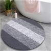 Enyhom Tappeti Bagno Rotondo 90 cm, Extra Morbido Tappeto Bagno Antiscivolo Assorbente Lavabile in Lavatrice, Moderni Tappetino Bagno in Microfibra Tappeto per Bagno, Soggiorno, Ingresso Doccia