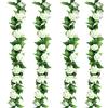 Kaiyaner Ghirlanda di Rosa Artificiali 4 Pezzi Ghirlanda Fiori Finti per Decorazioni Matrimonio Addobbi Casa Artificiali Secchi Decorativi Finte Esterno Interno Appesi Piante Simulazione Pianta Bianco