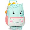 ROLL ROAD Happy Pets - Zaino scolastico con carrello, multicolore, 27 x 33 x 11 cm, in poliestere