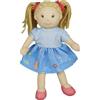 Heless 505 - Bambola Morbida Pippa con Vestitino Blu da Mettere e togliere, Alta Circa 22 cm, da coccolare, Giocare e Amare