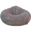 Bestenrose Sedia a sacco non imbottita, per bambini e adulti, solo rivestimento per divani peluche (grigio chiaro, taglia XL)