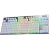 Redragon K621 Horus TKL Tastiera meccanica wireless RGB a basso profilo cablata 80% interruttori Bluetooth ultrasottili rosso/marrone/blu - Black
