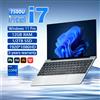 BIOSSANCE 2025 nuovo Computer portatile Windows 11 12GB RAM 1TB SSD Intel Core i7 7500U 1920*1080 risoluzione Laptop 14.1 "Computer da studio per ufficio - Il nero