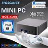 BIOSSANCE 2025 Mini PC Windows 11 Pro Intel Core i9 8950HK N5095A Computer da gioco 16 GB DDR4 1 TB SSD WiFi 6 USB Mini PC desktop portatile - 16GB RAM 128GB SSD