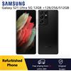 Samsung Galaxy S21 Ultra 5G G998U1 ricondizionato 6,8" AMOLED 12GB+128/256/512GB Snapdragon NFC SmartPhone Eccellente condizione - Phantom Black