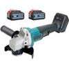ANUPTTA Smerigliatrice Angolare a Batteria 18V, 125mm Smerigliatrice Elettrica con 2x 5.5Ah Batteria e Caricabatterie, Sostituzione per Makita Batteria, Per Molatura/Lucidatura/Taglio