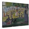 PICANOVA - Georges Seurat - A Sunday on La Grande Jatte 80x60cm - Quadro Su Tela - Stampa Incorniciata Con Spessore Di 2cm Altre Dimensioni Disponibili Decorazione Moderna - Arte Classica