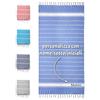 Caribu design Telo Mare Personalizzato con Nome Testo Iniziali in Cotone Asciugamano Grande da Spiaggia Piscina a Righe 90x180cm Leggero Asciugatura Rapida Uomo/Donna Idea regalo (Blu Royal)