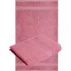 Betz Set di 2 asciugamani PREMIUM misure 50 x 100 cm 100% cotone colore rosa scuro