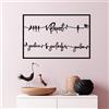 Wallity Hanah Home Elegante accessorio decorativo da parete in metallo, nero, 75 x 45 cm, 100% metallo, spessore 1,5 mm, facile da montare, perfetto per arredamento moderno