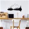 Wallity Hanah Home Elegante accessorio decorativo da parete in metallo, nero e bianco, 52 x 20 cm e 70 x 43 cm, 100% metallo, spessore 1,5 mm, facile da montare, perfetto per la decorazione della casa