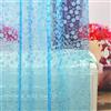 Ga-Geetopia Tenda da doccia sottile in EVA blu, motivo ciottoli, 182 x 182 cm, in plastica leggera, per bagno, doccia, showroom, con occhielli in metallo antiruggine e magneti ponderati (senza ganci)