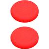 Generico 2 pezzi tappi di presa del pollice per Switch 2 Controller per Joy-Con, tappi Joystick in silicone confortevole Pulsante di presa del controller bastone Copertura (Rosso)