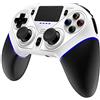 JINGQII Gamepad senza fili per PS4/PS3 Wireless Bluetooth Controller Compatibile con PS4/PS3/PC/Android/IOS Cellulare, Controller di gioco con doppia funzione di programmazione vibrazione