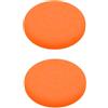 Generico 2 pezzi tappi di presa del pollice per Switch 2 Controller per Joy-Con, tappi Joystick in silicone confortevole Pulsante di presa del controller bastone Copertura (Arancione)