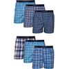 Hanes Men's Woven Boxers, 6 Pack, Tartan Plaid, Medium
