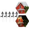 Evemodel LBD01 5 pz Modello Ferroviario 1:25 Lampada Esterna Lattern Luci Da Parete G Scala 12 V