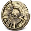 Keller & Weber Teschio Roulette Dadi Spinner, 7-in-1 Metallico Spinner Dadi DND, Ruota Teschio Fidget Spinners, Regali di D&D con Sacchetto Regalo Logo Drago, Giochi di Ruolo, Accessori per Giochi da Tavolo, Bronzo