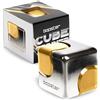 Bopster Fidget Cube Spinner | Spinner da mano in metallo anodizzato | Giocattolo sensoriale e antistress per bambini e adulti | ADHD, ADD, Autismo | Argento/Oro