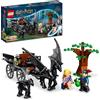 LEGO Harry Potter Thestral e Carrozza di Hogwarts, Set con Cavallo Giocattolo Alato e 2 Minifigure, Giochi per Bambini dai 7 Anni in su 76400