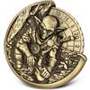 Keller & Weber Roulette Goblin Dadi Spinner, 7-in-1 Metallico Spinner Dadi DND, Ruota Goblin Fidget Spinners, Regali di D&D con Sacchetto Regalo Logo Drago, Giochi di Ruolo, Accessori per Giochi da Tavolo, Bronzo
