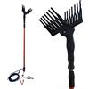 GrecoShop Abbacchiatore telescopico 3,4mt 12V raccolta olive scuotitore scuotiolive 8004, Alimentato a batteria