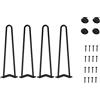 WINSOON Set di 4 Gambe per mobili 45 cm gambe tavolo per la protezione del pavimento per tavolini scrivanie moderne e comodini