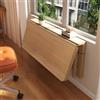 HPIRFYE Piccolo spazio scrivania a scomparsa，Rastrelliera pieghevole in legno massello da parete，Elevata capacità portante, diverse dimensioni disponibili, salvaspazio,a soggiorni, cucine e camere da letto(10