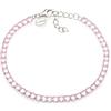 Louis Ciocchetti dal 1887 Bracciale Tennis Nero Argento 925 con Zirconi 5A, Gioiello Elegante Regolabile per Donna - Idea Regalo Raffinata con Packaging Lusso - Qualità Made in Italy