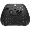 FYOUNG Tastiera wireless compatibile con controller Xbox Series X/S, chatpad da 2,4 GHz con connettore audio/auricolare, compatibile con Xbox One X/S - Nero