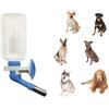 Choco Nose Bottiglia d'acqua brevettata anti-gocciolamento/alimentatore solo per cani di taglia grande oltre 22,7 kg gabbie, gabbie o cucce. Ugello da 500 ml da 22 mm, blu (C570)