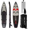 BOUDECH Stand Up Paddle Board Race - Tavola da SUP gonfiabile 315X70X15 cm con pagaia regolabile, cavigliera, gonfiatore, kit riparazione borsa trasporto idonea SUP agonistico. Peso Max 140kg