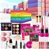 LHLXZQ Set Trucco, Portatile Kit Trucco Viaggio con Ombretti, Correttore, Rossetto, Mascara, Eyeliner e Pennelli Makeup per Occhi, Viso e Labbra, Set Regalo per Donne e Ragazze Principianti#3