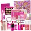 LHLXZQ Set Trucco, Portatile Kit Trucco Viaggio con Ombretti, Correttore, Rossetto, Mascara, Eyeliner e Pennelli Makeup per Occhi, Viso e Labbra, Set Regalo per Donne e Ragazze Principianti#1