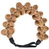 BOBIYA Kinky Zucca Capelli Sintetici Fascia Intrecciata Larga Trecce Elastico Fascia per Donne Ragazze (Marrone Caramello)